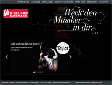 Tablet Screenshot of musikhauskaufmann.at